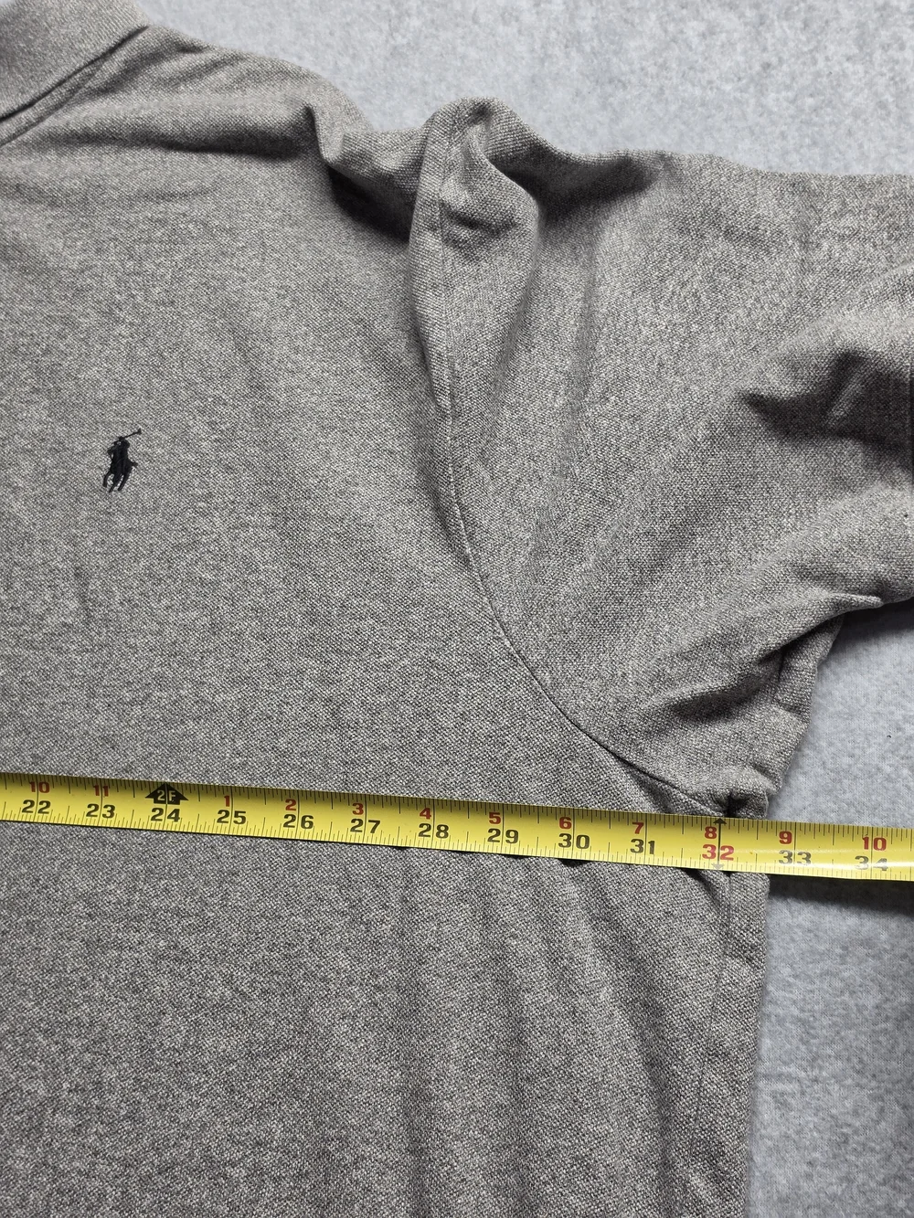 Polo Ralph Lauren Gray Pique Cotton Polo Shirt Men's Size 5XB